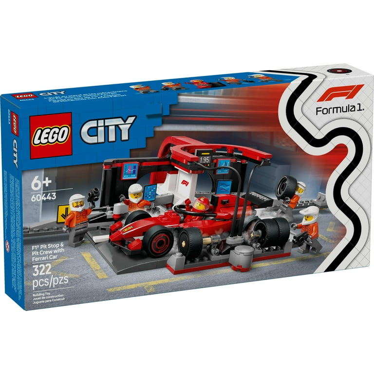 60443 F1 Pitstop & Pit Crew with Ferrari Car
