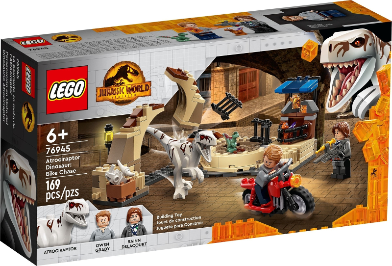 76945 USED Atrociraptor Dinosaur: Bike Chase