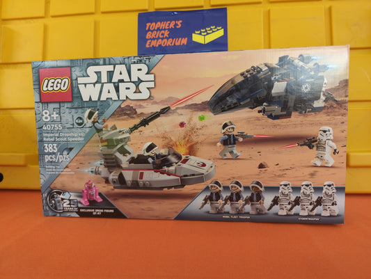 40755 Imperial Dropship vs. Rebel Scout Speeder